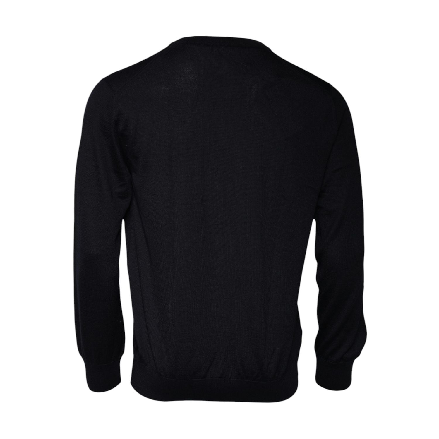 Dolce & Gabbana Blue Cashmere Crew Neck Pullover Sweater