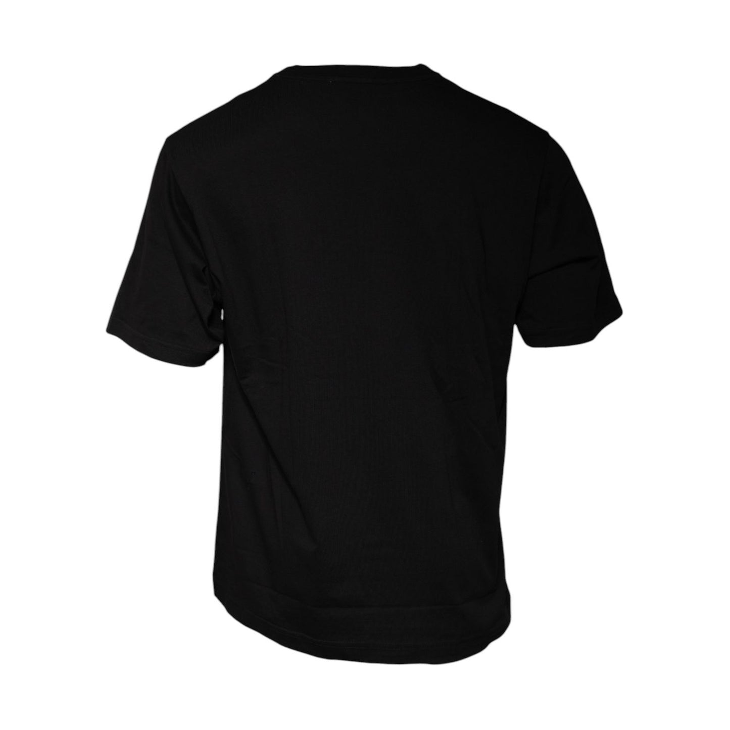 Dolce & Gabbana Black Logo Print Cotton Short Sleeves T-shirt