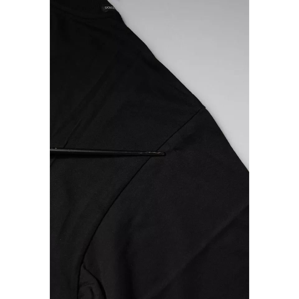 Dolce & Gabbana Black Logo Print Cotton Short Sleeves T-shirt TSH878455-44