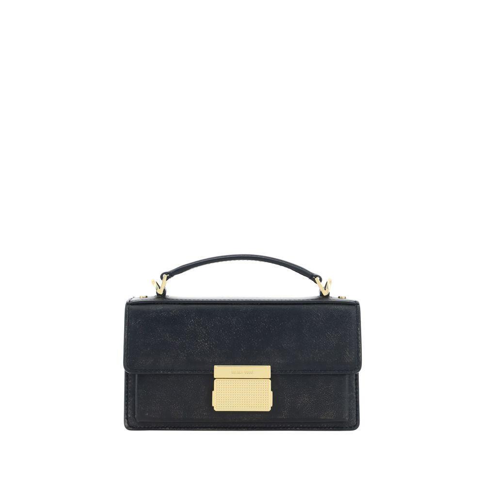 Front view with bag zipped and handles upright.