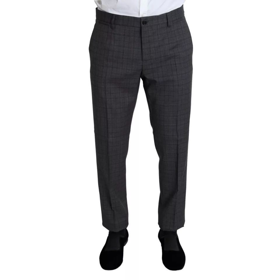 Dolce & Gabbana Gray Wool Men Formal 2 Piece MARTINI Suit