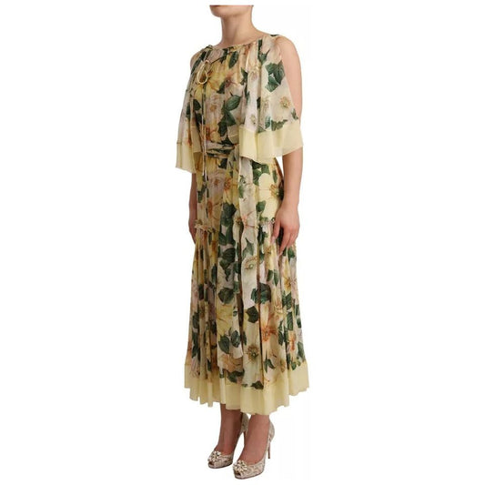 Dolce & Gabbana Multicolor Silk Floral Print Long Maxi Dress 1728,67345645728,Clothing,Dolce & Gabbana,Dresses - Women - Clothing,IT36 | XS,Material: 100% Silk,Multicolor,Preowned / Defect,Women,Women - Clothing Dolce & Gabbana DR28249-36