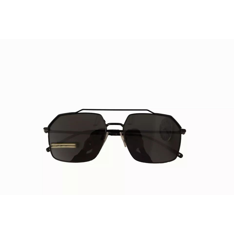 Dolce & Gabbana DG2250 Black Metal Full Rim Square Eyewear Sunglasses GLA1044