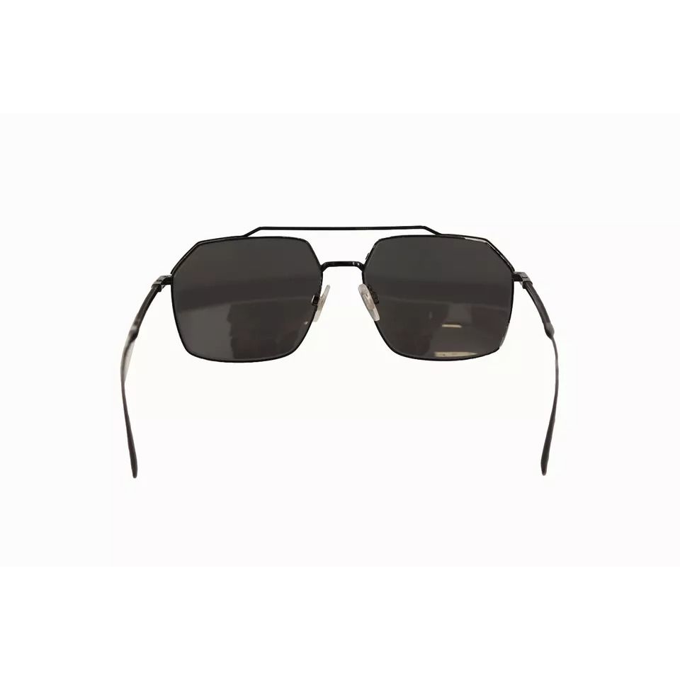 Dolce & Gabbana DG2250 Black Metal Full Rim Square Eyewear Sunglasses