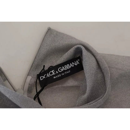 Dolce & Gabbana Gray See Through Turtleneck Pullover Sweater