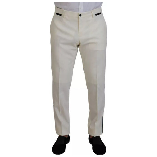 Dolce & Gabbana White Double Breasted 2 Piece SICILIA Suit 1728,67345645728,Clothing,Dolce & Gabbana,IT52 | L,Material: 98% Wool 7% Silk 3% Polyester 2% Elastane,Men,Men - Clothing,Preowned / Defect,Suits - Men - Clothing,White Dolce & Gabbana KOS2003-52