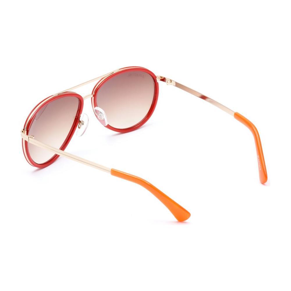 Lancaster Red Metal Sunglasses LASLA07342AC