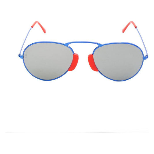 LGR Blue Metal Sunglasses 1728,67434610848,Blue,LGR,New with tags,Sunglasses,Unisex,Unisex Sunglasses - Sunglasses LGR LGAGADIRBLUE08AC