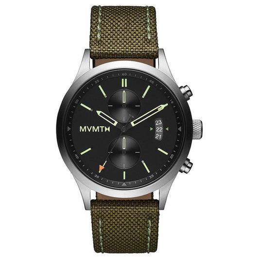 MVMT Green Fabric Watch 1728,67434610848,Green,Men,MVMT,New with tags,Watches,Watches for Men - Watches MVMT MV28000200DAC