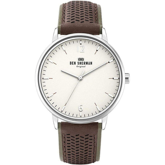 Ben Sherman Brown Leather Watch Ben Sherman Light Gray