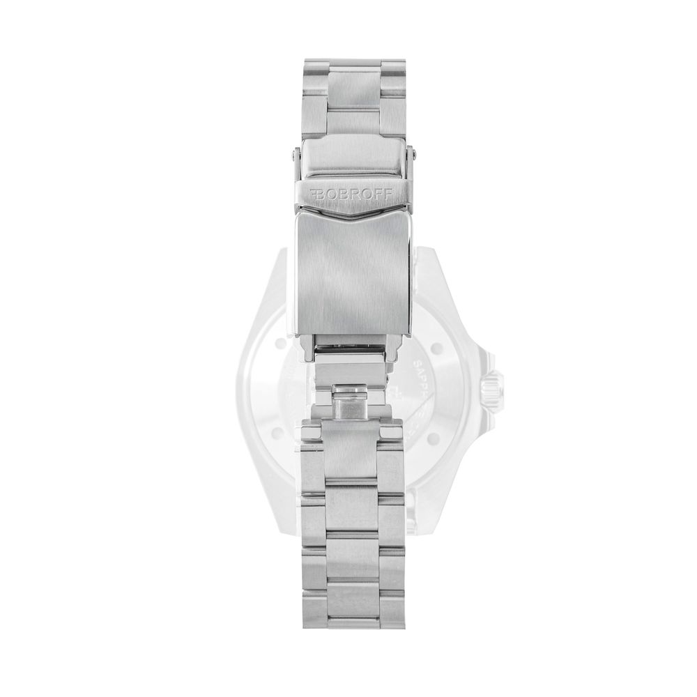Bobroff Silver Stainless Steel Bracelet Watch 1728,67434610848,Accessories,Bobroff,Bracelet Watches - Watches - Accessories,Men,New with tags,Silver,Watches - Accessories