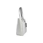 Michael Kors Vincent With Card Case Large Tote Purse Bag Silver 85091