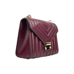 Michael Kors Whitney Medium Chain Shoulder Flap Crossbody Oxblood 87187