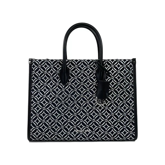 Michael Kors Mirella Medium Top Zip Crossbody Tote Bag Black