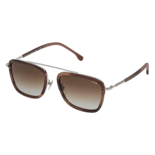 Lozza Brown Metal Sunglasses 1728,67434610848,Brown,Lozza,Men,New with tags,Sunglasses,Sunglasses for Men - Sunglasses Lozza LOSL2291M579YAC
