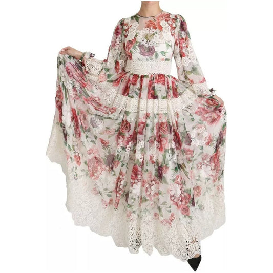 Dolce & Gabbana Multicolor Floral Maxi Sheath Dress 1728,67345645728,Clothing,Dolce & Gabbana,Dresses - Women - Clothing,IT38 | XS,Multicolor,Preowned / Defect,Women,Women - Clothing Dolce & Gabbana DR2159-38