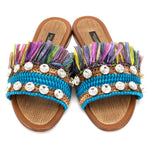 Dolce & Gabbana Multicolor Lambskin Women Sandal DO-14625-EU36/US6
