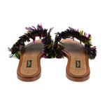 Dolce & Gabbana Multicolor Lambskin Women Sandal DO-14625-EU36/US6