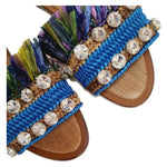 Dolce & Gabbana Multicolor Lambskin Women Sandal DO-14625-EU36/US6