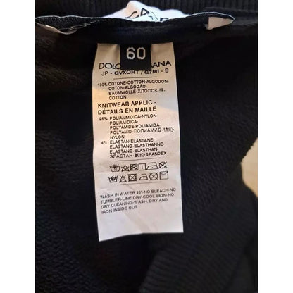 Dolce & Gabbana Black Cotton Jogger Men Sweatpants Pants