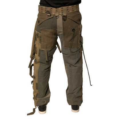 Dolce & Gabbana Multicolor Reconstructed Flight Cargo Pants