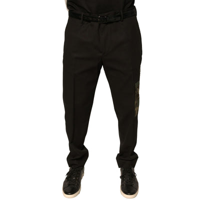 Dolce & Gabbana Black Cotton Men Cargo Casual Pants