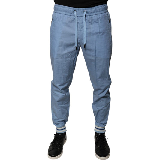 Dolce & Gabbana Blue Cotton Jogger Sweatpants Pants 1728,67345645728,Blue,Clothing,Dolce & Gabbana,IT46 | S,Jeans & Pants - Men - Clothing,Material: 100% Cotton,Men,Men - Clothing,New with tags Dolce & Gabbana PAN75786-46