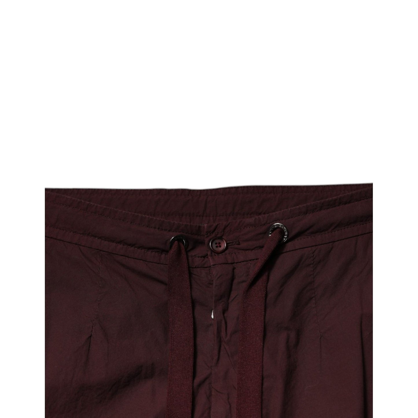 Dolce & Gabbana Bordeaux Cotton Cargo Jogger Sweatpants Pants