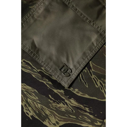 Dolce & Gabbana Green Cotton Jogger Cargo Pants