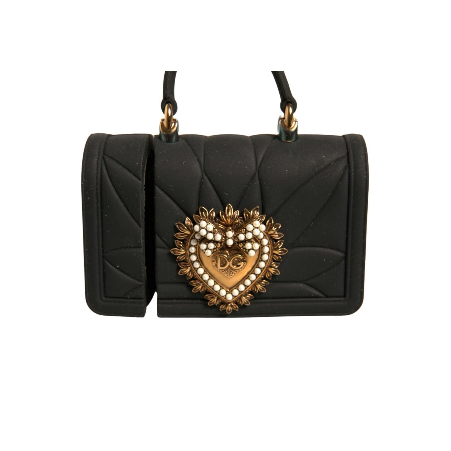 Front view with bag zipped and handles upright.
