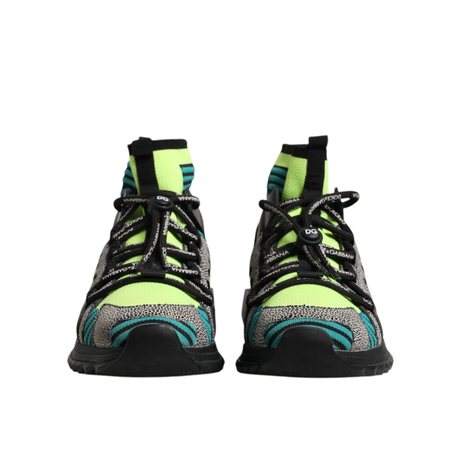 Dolce & Gabbana Multicolor Sorrento Logo Sneakers Socks Shoes