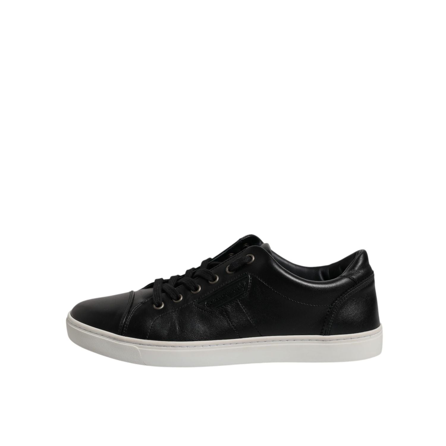 Dolce & Gabbana Black London Nappa Leather Men Sneakers Shoes