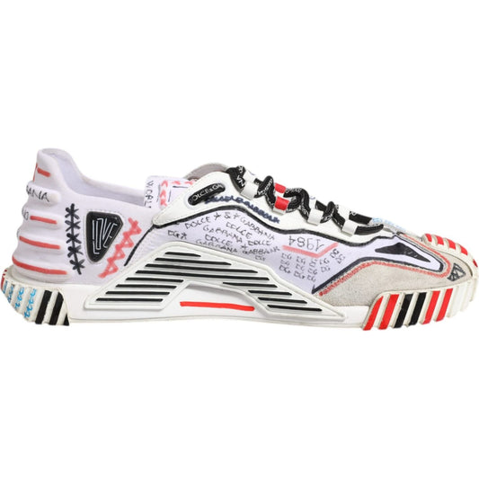 Dolce & Gabbana Multicolor Suede Fabric NS1 Sneakers Shoes
