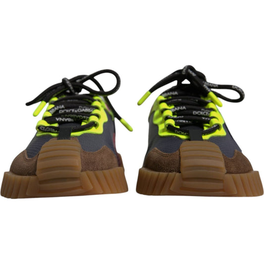 Dolce & Gabbana Multicolor Nylon Low Top NS1 Sneakers Shoes 1728,67345645728,Dolce & Gabbana,EU40/US7,Material: 70% Nylon 15% Leather 15% Elastane,Men,Men - Shoes,Multicolor,New with tags,Shoes,Sneakers - Men - Shoes Dolce & Gabbana MV6754-40