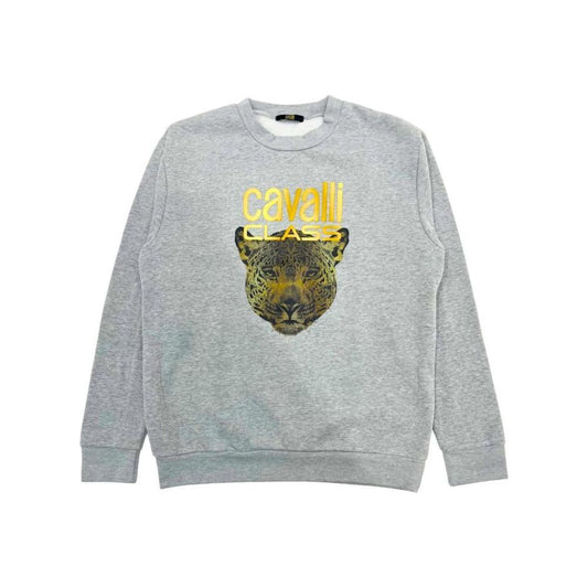 Cavalli Class Gray Polyester Women Sweater