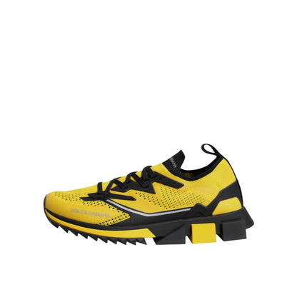 Dolce & Gabbana Yellow SORRENTO Sport Stretch Sneakers Shoes