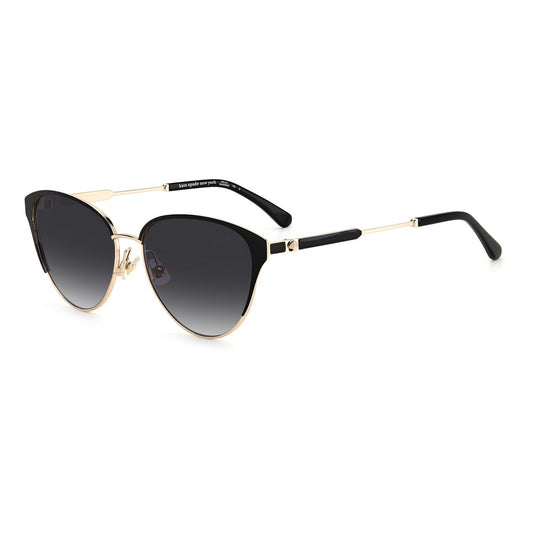 Kate Spade Black Metal Sunglasses 1728,67434610848,Black,Kate Spade,New with tags,Sunglasses,Sunglasses for Women - Sunglasses,Women Kate Spade KSIANNAGSRHLF69OAC