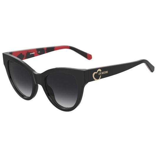 Love Moschino Black Acetate Sunglasses Love Moschino Dark Slate Gray