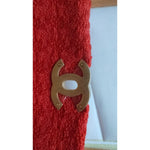 Chanel Red Tweed 2WAY Hand Chain Medium Shoulder Bag Purse CHA195