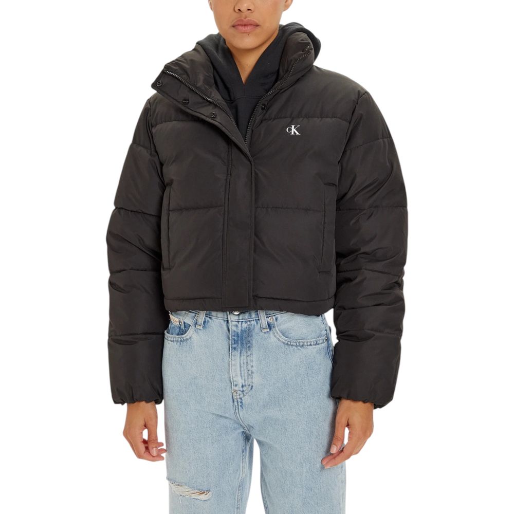 Calvin Klein Jeans Black Polyester Coat