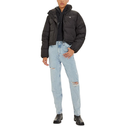 Calvin Klein Jeans Black Polyester Coat