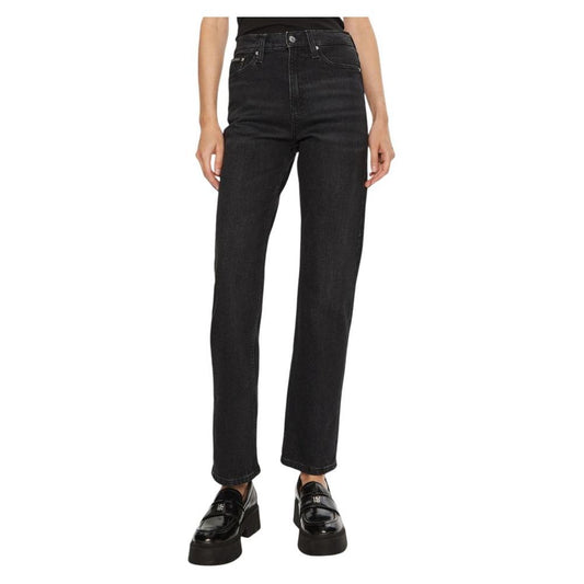 Calvin Klein Jeans Black Cotton Jeans & Pant Calvin Klein Jeans Dark Slate Gray