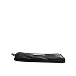 Dolce & Gabbana Black Nylon Logo Plaque Keyring Pouch Clutch Bag