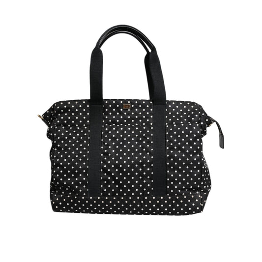 Dolce & Gabbana Black PolkaDot Nylon Shoulder Baby Tote Diaper Bag
