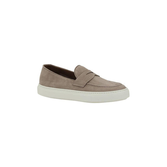 Fratelli Rossetti Hammered leather Loafers 1728,72470364320,Beige,EU42/US9,Fratelli Rossetti,Loafers - Men - Shoes,Men,Men - Shoes,New with tags,Shoes Fratelli Rossetti FR-4708978337-EU42/US9