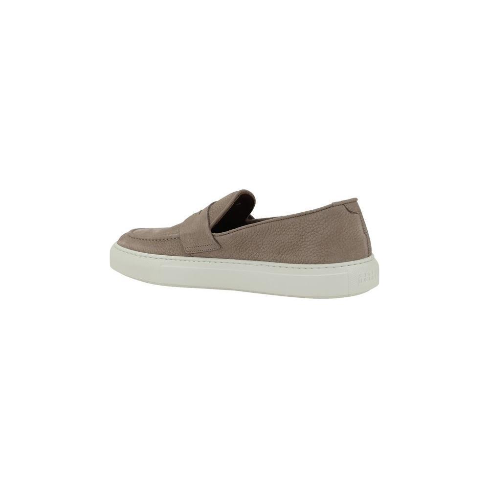 Fratelli Rossetti Hammered leather Loafers 1728,72470364320,Beige,EU42/US9,Fratelli Rossetti,Loafers - Men - Shoes,Men,Men - Shoes,New with tags,Shoes Fratelli Rossetti FR-4708978337-EU42/US9