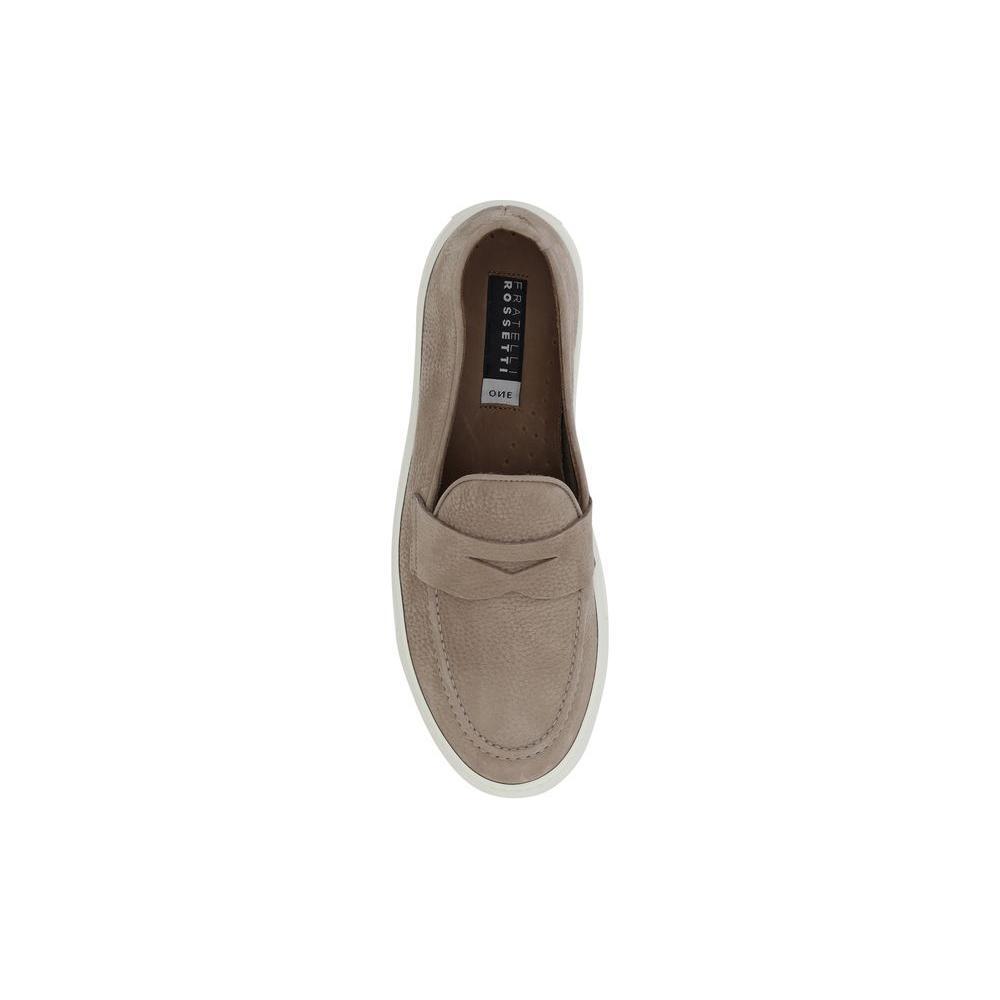 Fratelli Rossetti Hammered leather Loafers 1728,72470364320,Beige,EU42/US9,Fratelli Rossetti,Loafers - Men - Shoes,Men,Men - Shoes,New with tags,Shoes Fratelli Rossetti FR-4708978337-EU42/US9