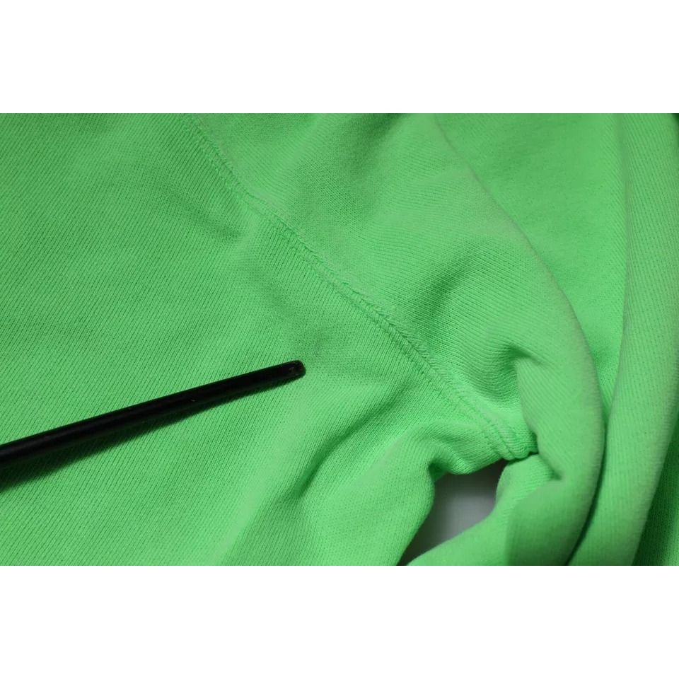 Dolce & Gabbana Green Logo Hooded Pullover Sweatshirt Sweater