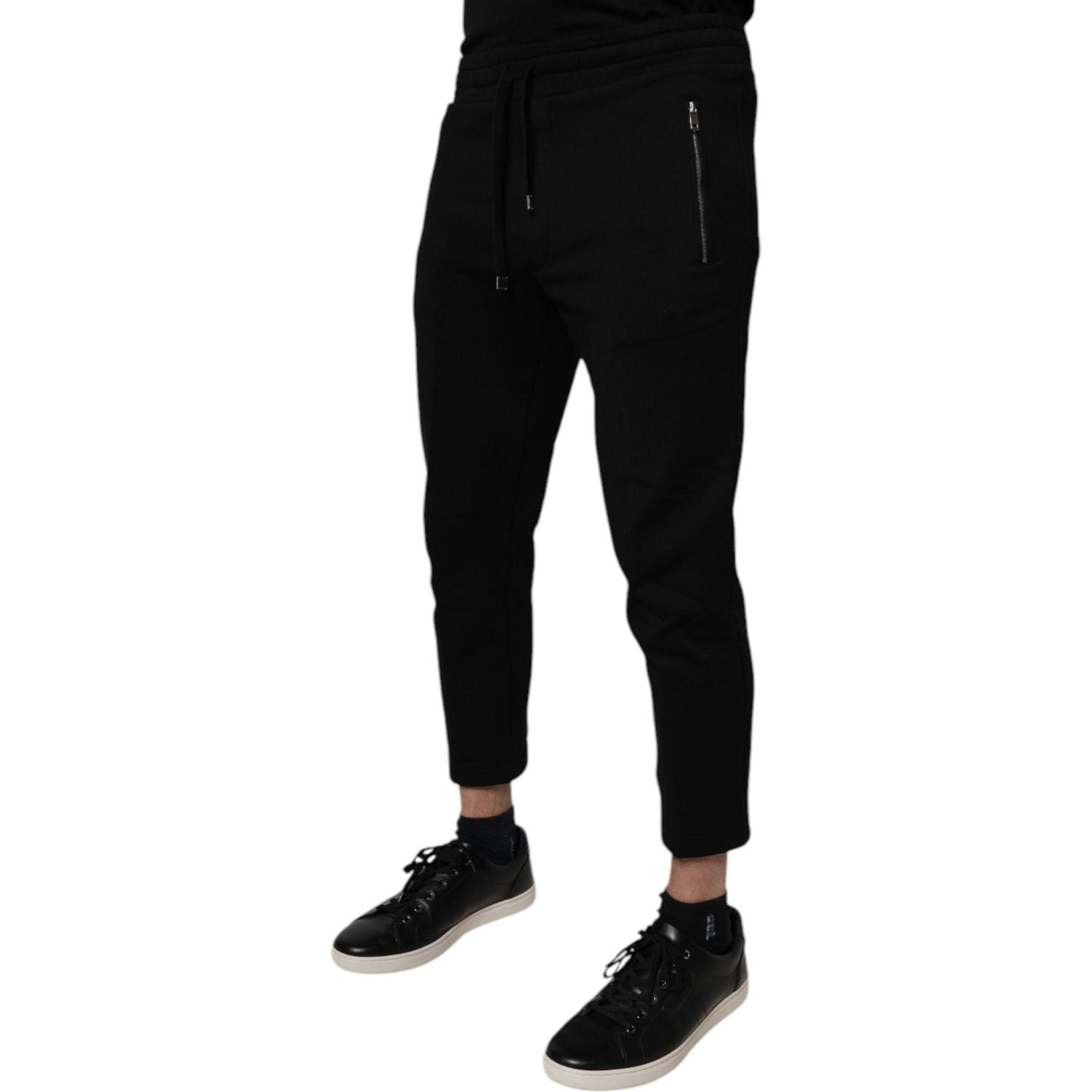 Dolce & Gabbana Black Cotton Jogger Jogging Pants