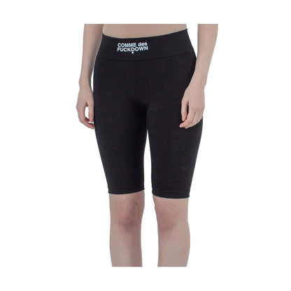 Comme Des Fuckdown Black Polyester Women Leggings